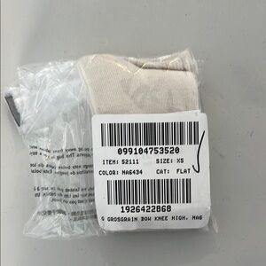 J Crew‎ Girls' grosgrain bow knee-highs XS
